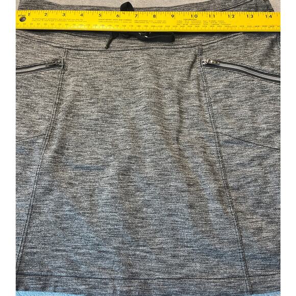 Athleta Skort Womens X-Small Gray Casual Pull On Skirt Under Short Zipper Pocket - Picture 2 of 7